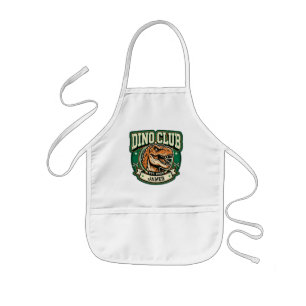 Avental Infantil Emblema Personalizado Vintage T-Rex Dino Club
