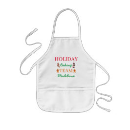 Avental Infantil Equipe de Natal de Natal de Arte Personalizada