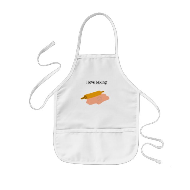 Avental Infantil Eu Adoro Baking (Frente)