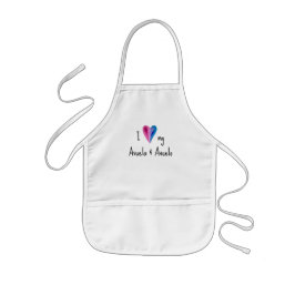 Avental Infantil Eu amo minha Avuela e Avuelo Apron