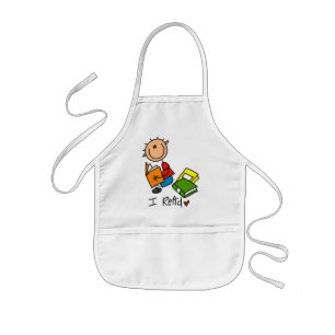 Avental Infantil Eu Leio Camisetas e Presentes