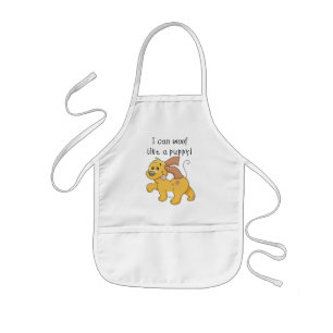 Avental Infantil Eu Woof gosto do camiseta e dos presentes de um fi