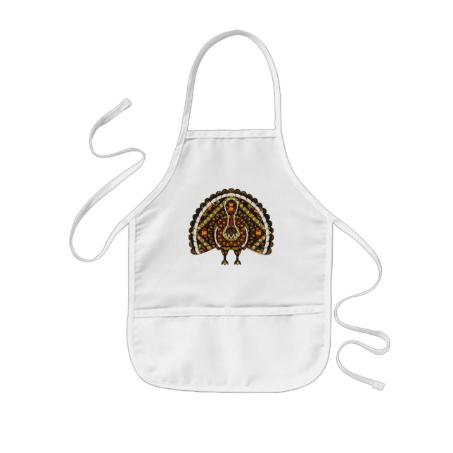 Avental Infantil Fall Turkey Apron (Frente)