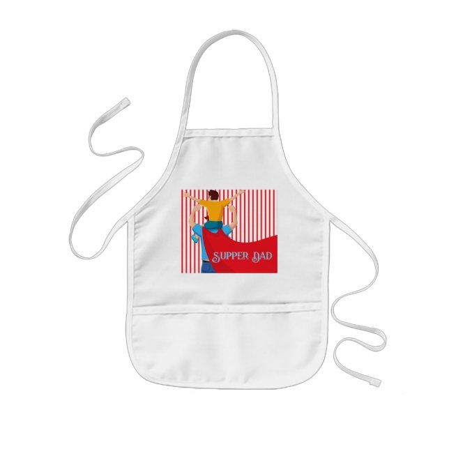 Avental Infantil Father’s Day Gift for Supper Dad Apron (Frente)