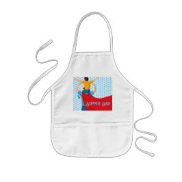 Avental Infantil Father’s Day Gift for Supper Dad Apron