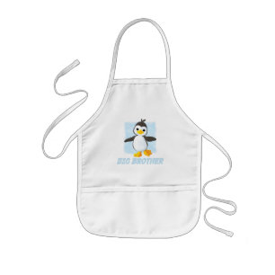Avental Infantil Feliz Pinguim Grande Irmão Apron