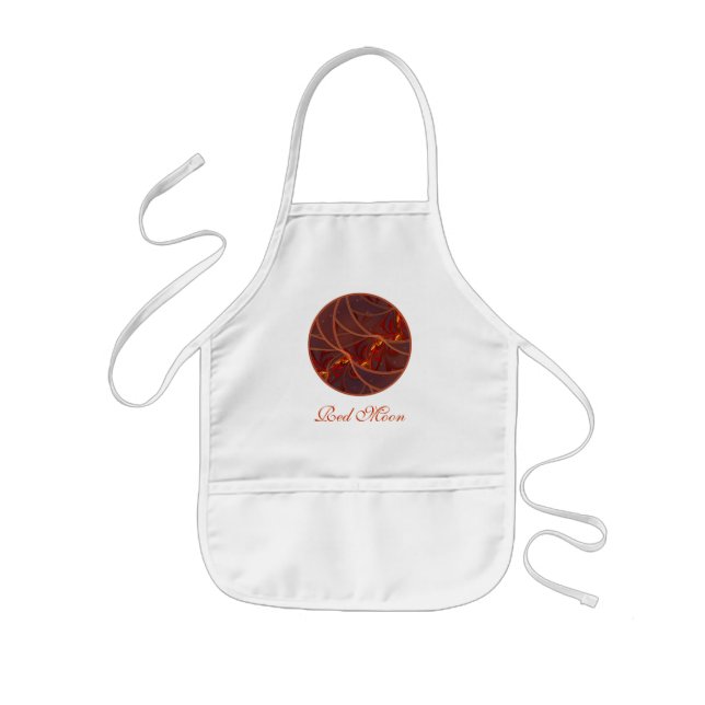 Avental Infantil Fiery Red Moon (Frente)