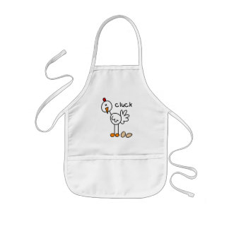 Avental Infantil Figura camiseta e presentes da vara da galinha