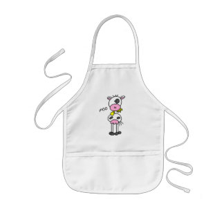 Avental Infantil Figura camiseta e presentes da vara da vaca