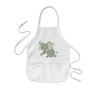 Avental Infantil Filhos de Elefante de Feliz Bonita Apron