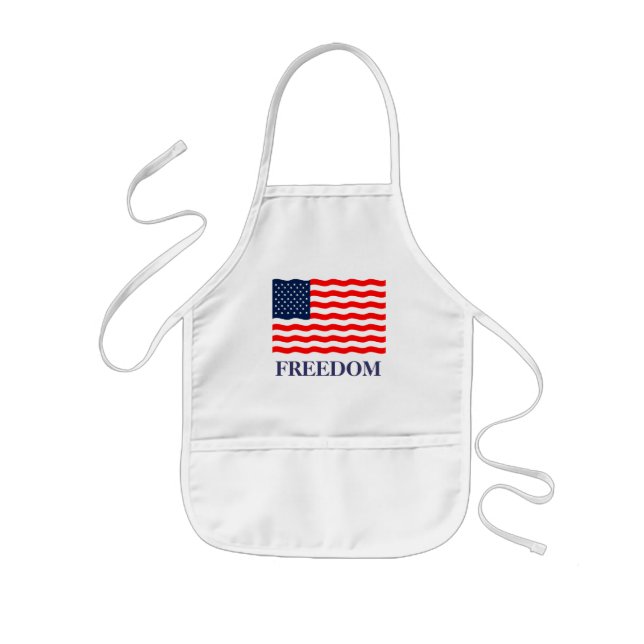Avental Infantil Flag Freedom Kids Apron (Frente)