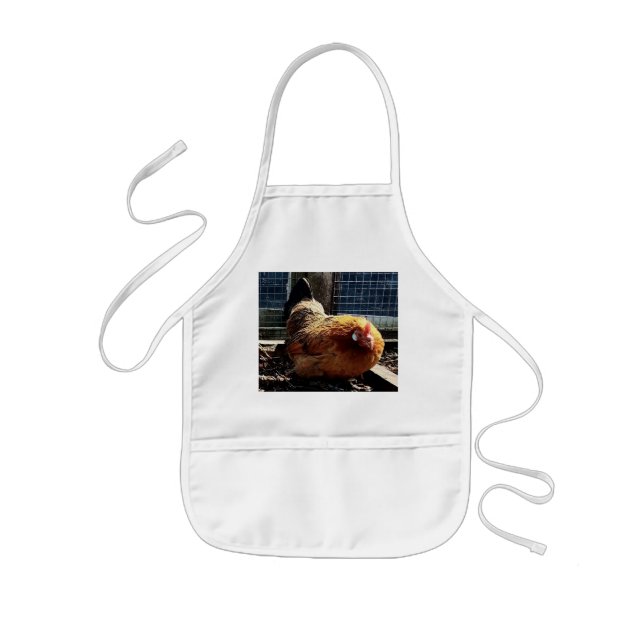 Avental Infantil Frango laranja (Frente)