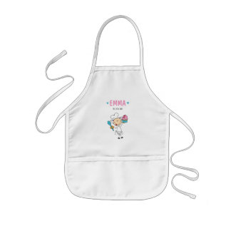 Avental Infantil Garota Baker Bonita de Chef Apron