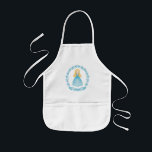 Avental Infantil Garota Bonita Apron<br><div class="desc">Uma princesa loira cabeleira em um vestido azul cintilante decora este avental. Personalize com o nome de suas garotas. Um presente adorável para um aniversário de meninas ou Natal. Projetado para você pelo Blackberry Boulevard.</div>