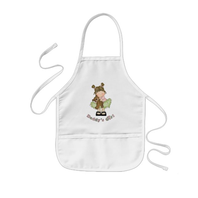 Avental Infantil Garota pai Apron (Frente)