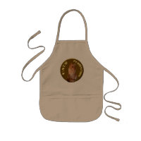 Ginger Ginger Cat Coin Dourado, Kids Apron