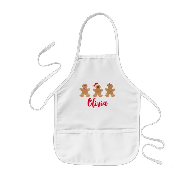 Avental Infantil Girls Gingerpão Trio Apron, Child Apron (Frente)