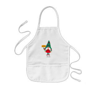 Avental Infantil Gnomo Bonito, Placard com Saudações