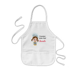 Avental Infantil Gourmet Little Chef Apron for Girls