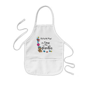 Avental Infantil Hora de brincar com o vovô