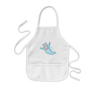Avental Infantil Ilustração de desenho de anjo marinho
