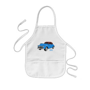 Avental Infantil Ilustração do desenho animado Classic car 1948