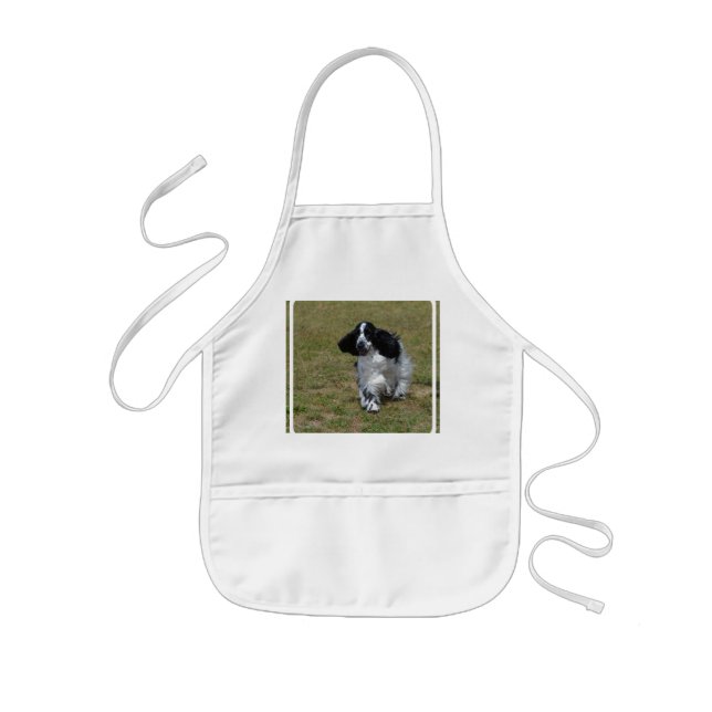 Avental Infantil Inglês adorável cocker spaniel (Frente)