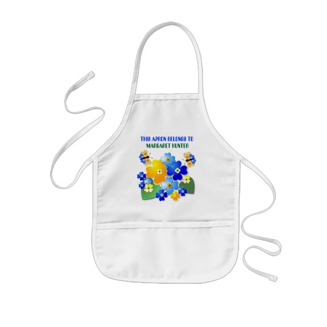 Avental Infantil Jardim Flor ~ Apron (Frente)