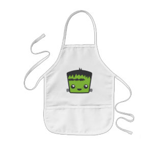 Avental Infantil Kawaii Frankenstein Apron