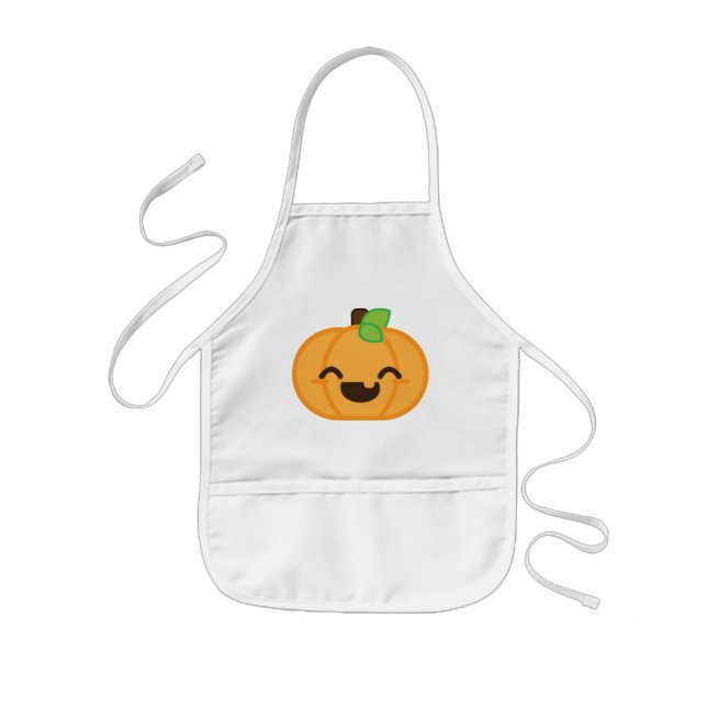 Avental Infantil Kawaii Jack O Lanterna Pumpkin Kid's Apron (Frente)