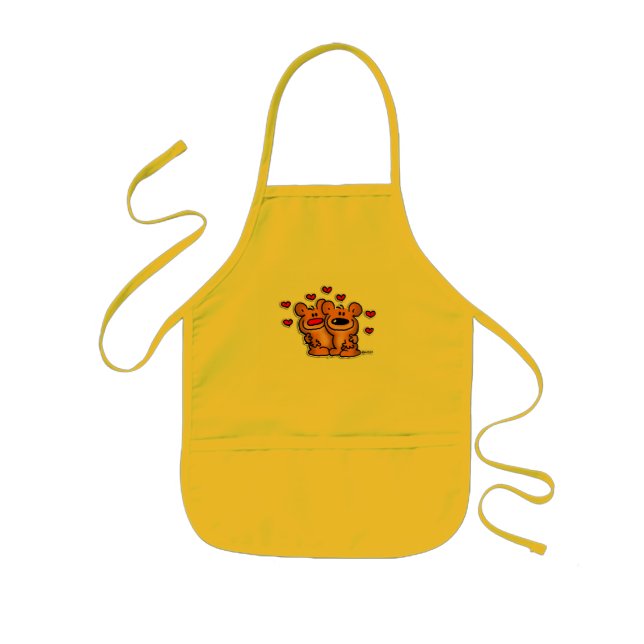 Avental Infantil Kinderschürze com Bärchen (Frente)