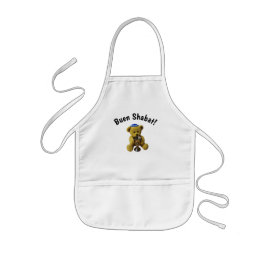 Avental Infantil Ladino Shabbat Teddy Bear Apron