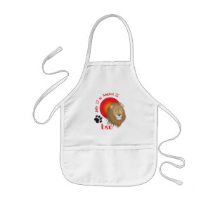Avental Infantil Leo July 23 to agostos de 22 Apron