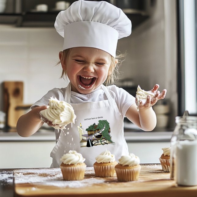 Avental Infantil Livros de Dormência Verde do Dragão (Criador carregado)