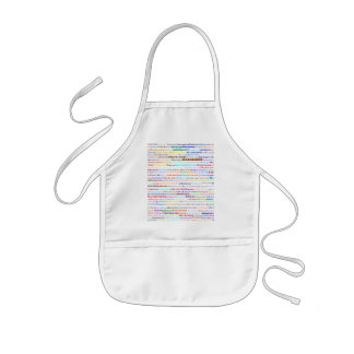 Avental Infantil Mackenzie Design de texto II Kids Apron