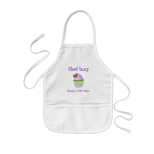 Avental Infantil Mamãe Auxiliar Cupcake Baking Kids' Apron (Frente)