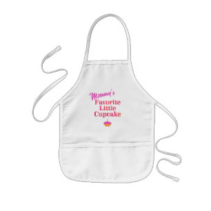 Avental Infantil Mamãe favorito pequeno Cupcake