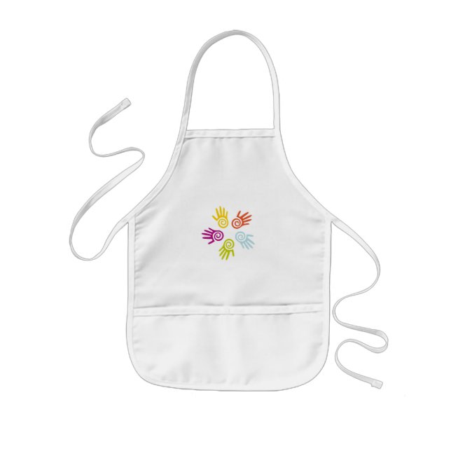 Avental Infantil Mãos Pintadas Crianças Apron (Frente)