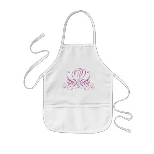 Avental Infantil Mauve Flourish Rosa Designer Bib