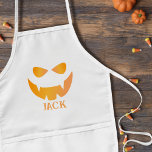 Avental Infantil Meninos Halloween Spooky Pumpkin Face Crianças Apr<br><div class="desc">Procurando um toque extra de assustação neste Halloween? Adicione seu nome a este Apron do Dia das Bruxas com um design de Cara de Abóbora Spooky e se prepare para uma diversão assustadora na cozinha!</div>