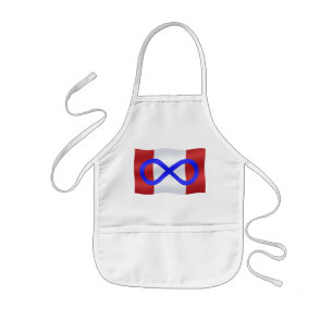 Avental Infantil Metis Flag Apron First Nation Canada Apron