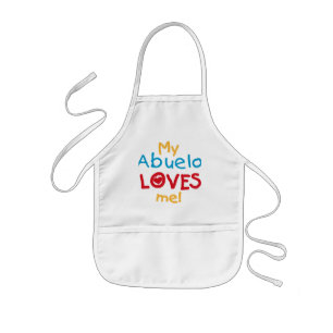 Avental Infantil Meu Abuelo ama-me camisas e presentes de T