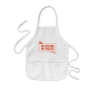 Avental Infantil Minha cozinha. Minhas regras. Design do