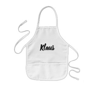 Avental Infantil Nome de Klaus masculino,