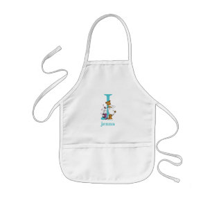 Avental Infantil O ABC do Dr. Seuss: Letra J - Branco   Adicione se