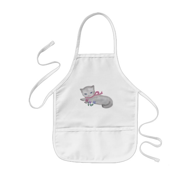 Avental Infantil O gatinho pequeno (Frente)
