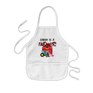 Avental Infantil O pai é camiseta e presentes de um fazendeiro