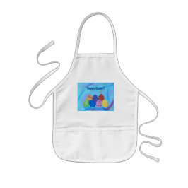 Avental Infantil Óculos Decorativos de felz pascoa Aprons para Cria