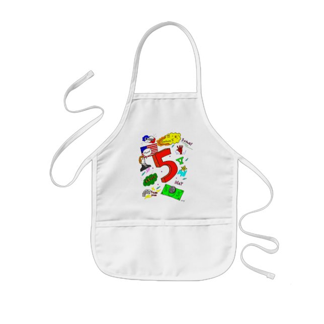 Avental Infantil Ode para Cinco Apron (Frente)
