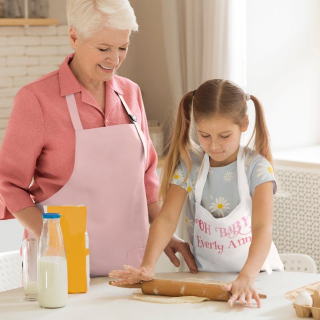 Avental Infantil Oh Menina Personalizada Rosa Menina (Criador carregado)